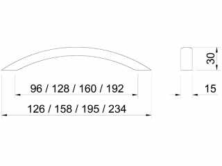 FOGANTYÚ, FOGAS - BÚTORFOGANTYÚ A021-160 160 ALUMÍNIUM #2