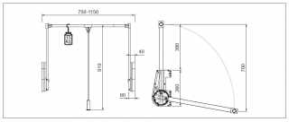 GARDRÓB - GARDRÓBLIFT 700/A 750-1150 mm, 15kg ALUMÍNIUM #3