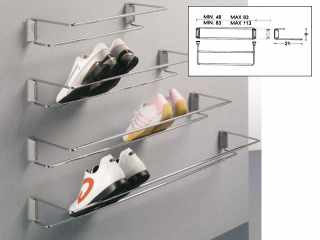 GARDRÓB - CIPŐTARTÓ 111/A ELÖLRŐL SZERELHETŐ 480-830 mm KRÓM #1