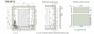 FIÓKRENDSZER - FDS DUPLAFALÚ FÉM FIÓKOLDAL FDS-DF D 400mm MAGASITOTT, 40kg SZÜRKE #4