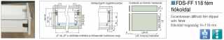 FIÓKRENDSZER - FÉM FIÓKOLDAL FDS-FF 118x300mm FEHÉR #2