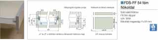 FIÓKRENDSZER - FÉM FIÓKOLDAL FDS-FF 54x500mm FEHÉR #2