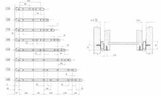 FIÓKRENDSZER - GÖRGŐS FIÓKCSÚSZÓ 02101 ÖNBEHÚZÓS 350 mm TEHERB: 25 kg KRÉM RAL9001 #2