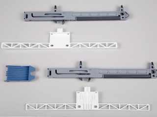 FIÓKRENDSZER - ÖNBEHÚZÓ ADAPTER 973.0X39.380.K1 FÉM FIÓKOLDALHOZ SZÜRKE #1