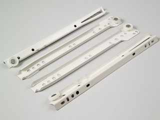 FIÓKRENDSZER - GÖRGŐS FIÓKCSÚSZÓ 02101 ÖNBEHÚZÓS 250 mm TEHERB: 25 kg KRÉM RAL9001 #1