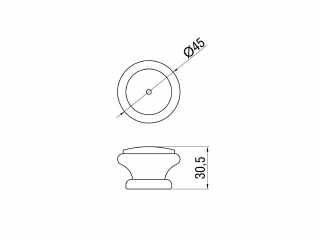 FOGANTYÚ, FOGAS - BÚTORFOGANTYÚ F 130-45 GOMB FENYŐ #2