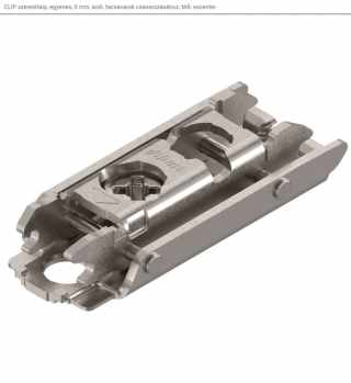 BLUM Clip szerelőtalp 175H3100 / egyenes , 0 mm, excenteres / Nikkel #1