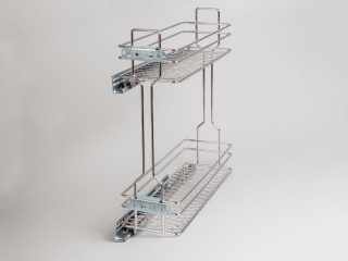 TÁROLÁS - BELSŐ FÉMRÁCS 2104SY/20-50 OLDALLAPRA SZERELHETŐ CSILL. KIH. POLC 156x535x510mm KRÓM #1