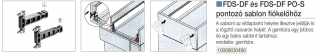 FIÓKRENDSZER - FDS DUPLAFALÚ FÉM FIÓKOLDAL FDS PONTOZÓ SABLON FIÓKELŐHÖZ SZÜRKE #2