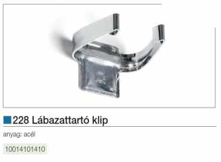 LÁBAK - MŰANYAG SZEKRÉNYLÁB 228 FÉM KLIP - HORGANYZOTT #2