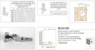 KIVETŐPÁNT - BÚTORPÁNT SALICE C6A7S99 KÖZÉZÁRÓDÓ MINI NIKKEL #2