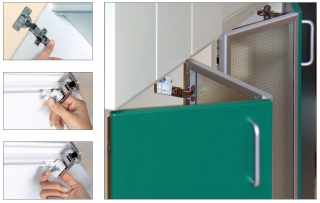 TOLÓAJTÓ VASALAT - FÜGGŐLEGES HARMÓNIKA VASALAT F1C169 AJTÓVEZETŐ PÁNT Átm: 35 mm NIKKEL #2
