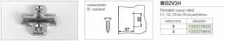 KIVETŐPÁNT - PÁNTALÁTÉT SALICE B2V3H39 NORMÁL, 3 mm NIKKEL #2