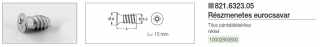 KIVETŐPÁNT - BÚTORPÁNT TITUS 821.6291.05 EUROCSAVAR 6,3×13 mm NIKKEL #2