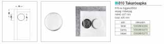FÜGGESZTŐ ELEMEK - SZEKRÉNY FÜGGESZTŐ 810.TAKARÓSAPKA, 816 FÜGGESZTŐHÖZ ÁTM: 37 mm FEHÉR #2