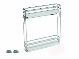 TÁROLÁS - BELSŐ FÉMRÁCS ELQ152SX BALOS OLDALLAPRA SZERELHETŐ 107×531×475mm KRÓM-FEHÉR #1