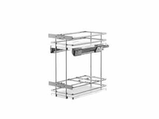 TÁROLÁS - BELSŐ FÉMRÁCS EGTHM40B20 OLDALLAPRA SZERELHETŐ 364×506×494mm KRÓM-FEHÉR #1