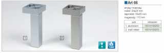 LÁBAK - MŰANYAG DESIGN LÁB ART 66 H=110mm 150kg ALUMÍNIUM #2