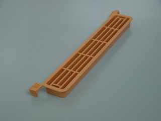 SZERELVÉNYEK - SZELLŐZŐRÁCS MŰANYAG 444 NÉGYSZÖG ALAKÚ 203x35x14 mm BÜKK #1