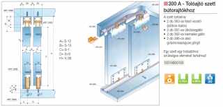TOLÓAJTÓ VASALAT - TOLÓAJTÓ BÚTORLAPHOZ 300 A SZETT TEHERB: 30 kg ALUMÍNIUM #2