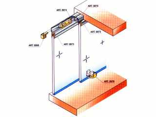 TOLÓAJTÓ VASALAT - TOLÓAJTÓ BÚTORLAPHOZ 900 SZETT ÜVEGAJTÓHOZ TEHERB: 15 kg ALUMÍNIUM #1
