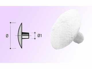 SZERELVÉNYEK - ÖSSZEHÚZÓ CV01 TAKARÓSAPKA ÁTM:12mm FEHÉR #1
