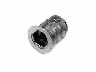 SZERELVÉNYEK - ÖSSZEHÚZÓ BU01 FÉM DÜBEL M6 10x13mm NYERS CINK #1