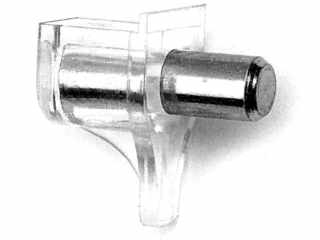 SZERELVÉNYEK - POLCTARTÓ ME13 CSAPOS 5x17mm ÁTTETSZŐ #1