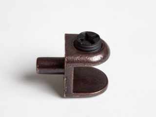 SZERELVÉNYEK - POLCTARTÓ MV08 ÜVEGPOLC TARTÓ 5x22mm BRONZ #1