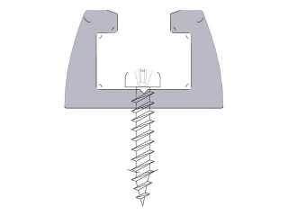 TOLÓAJTÓ VASALAT - TOLÓAJTÓ BÚTORLAPHOZ TOLÓAJTÓ D FEJŰ CSAVAR 2,5x18mm (fej:3,5mm) SZÜRKE #1