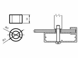 BÚTORAJTÓ - ALUMÍNIUM KERETPROFIL SAS-H5,0  ALUMÍNIUM #1