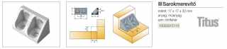 SZERELVÉNYEK - SAROKMEREVÍTŐ SAROKMEREVITŐ FEHÉR 10x10x30mm FEHÉR #2