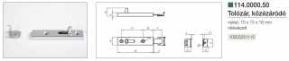 BÚTORZÁR - EGYÉB BÚTORZÁR 114.0000.50 TOLÓZÁR 70x15x15,7mm NIKKEL #2