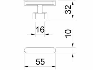 FOGANTYÚ, FOGAS - BÚTORFOGANTYÚ WPO786.016.00N4 GOMB, 016MM MATT FEKETE #2