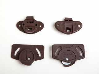 TOLÓAJTÓ VASALAT - TOLÓAJTÓ BÚTORLAPHOZ SL02+SL03 EXCENTERES GÖRGŐ 20kg, 2+2db BARNA #1