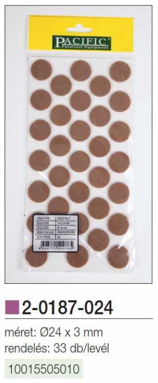 SZERELVÉNYEK - PADLÓVÉDŐ ÖNTAPADÓS 24x3mm 33db/levél NATÚR #2