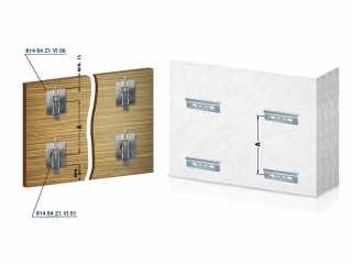 FÜGGESZTŐ ELEMEK - PANELFÜGGESZTŐ 814 RUGÓ NÉLKÜL . NIKKEL #1