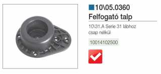 LÁBAK - MŰANYAG SZEKRÉNYLÁB 10\05.0360 felfogató csap nélk 65x82,5mm ; átmérő: 50mm FEKETE #2