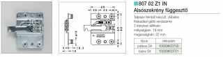 FÜGGESZTŐ ELEMEK - ALSÓSZEKRÉNY FÜGGESZTŐ 807 BALOS HORGANYZOTT #2