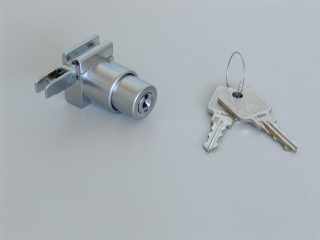 BÚTORZÁR - LEHMANN BÚTORZÁR 03 0681 500 000 ÜVEGZÁR TOLÓAJTÓHOZ . MATT KRÓM #1