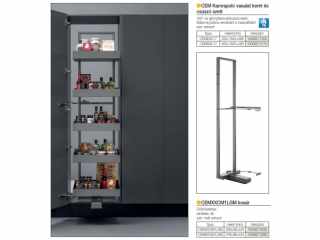 BELSŐ FÉMRÁCS CEM60S KAMRAPOLC KERET 400x1845x488mm  ANTRACIT #2