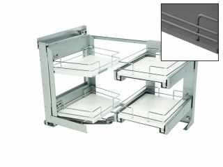 BELSŐ FÉMRÁCS SMACE45DX JOBBOS SAROKSZEKRÉNYBE SZERELHETŐ 845x568x489mm ANTRACIT #1