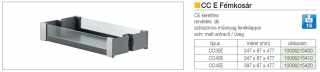 BELSŐ FÉMRÁCS CC45E KOSÁR 396×93×410mm ANTRACIT #2
