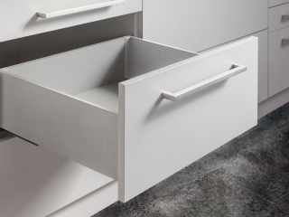 SLIM DUPLAFALÚ FIÓKOLDAL DF-B 350mm FEHÉR #1