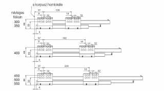 SLIM DUPLAFALÚ FIÓKOLDAL DF-B 500mm FEHÉR #2