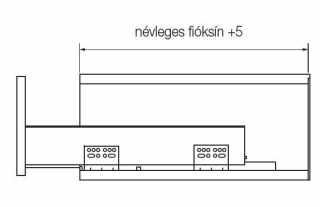 SLIM DUPLAFALÚ FIÓKOLDAL DF-C 550mm ANTRACIT #3
