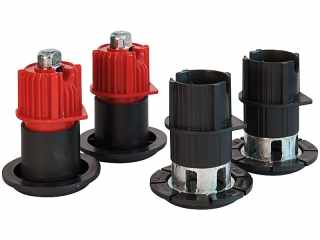 MŰANYAG SZEKRÉNYLÁB ERCOLINO 437/80 TALP NÉLKÜLI FEKETE #1