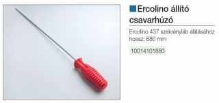 MŰANYAG SZEKRÉNYLÁB ERCOLINO CSAVARHÚZÓ 680mm KRÓM #2