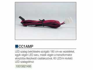 VILÁGÍTÁSTECHNIKAI KIEGÉSZÍTŐ CC1AMP CSATLAKOZÓ KÁBEL FEKETE-PIROS #2