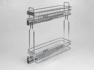 BELSŐ FÉMRÁCS HFR200 OLDALLAPRA SZERELHETŐ 151x545x468mm KRÓM #1